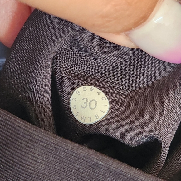 Lululemon Commission Pant Slim Warpstreme 34" Black Pants Mens Size 30 Active - Picture 6 of 9